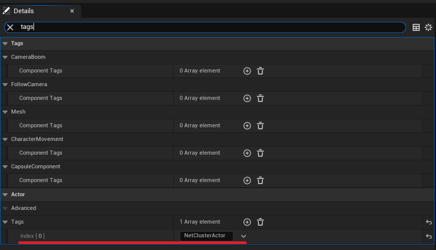 Add Inter-Server Tag in Blueprint Actor